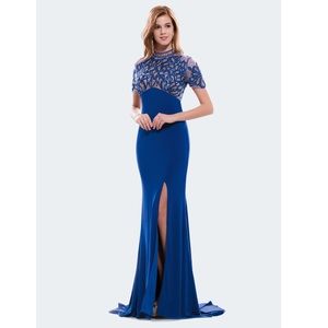 🆕NWT PROM BRIDESMAIDS Royal Blue One Piece Gown